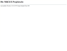 Tablet Screenshot of miktex.de