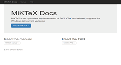 Desktop Screenshot of docs.miktex.org