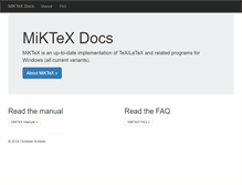Tablet Screenshot of docs.miktex.org